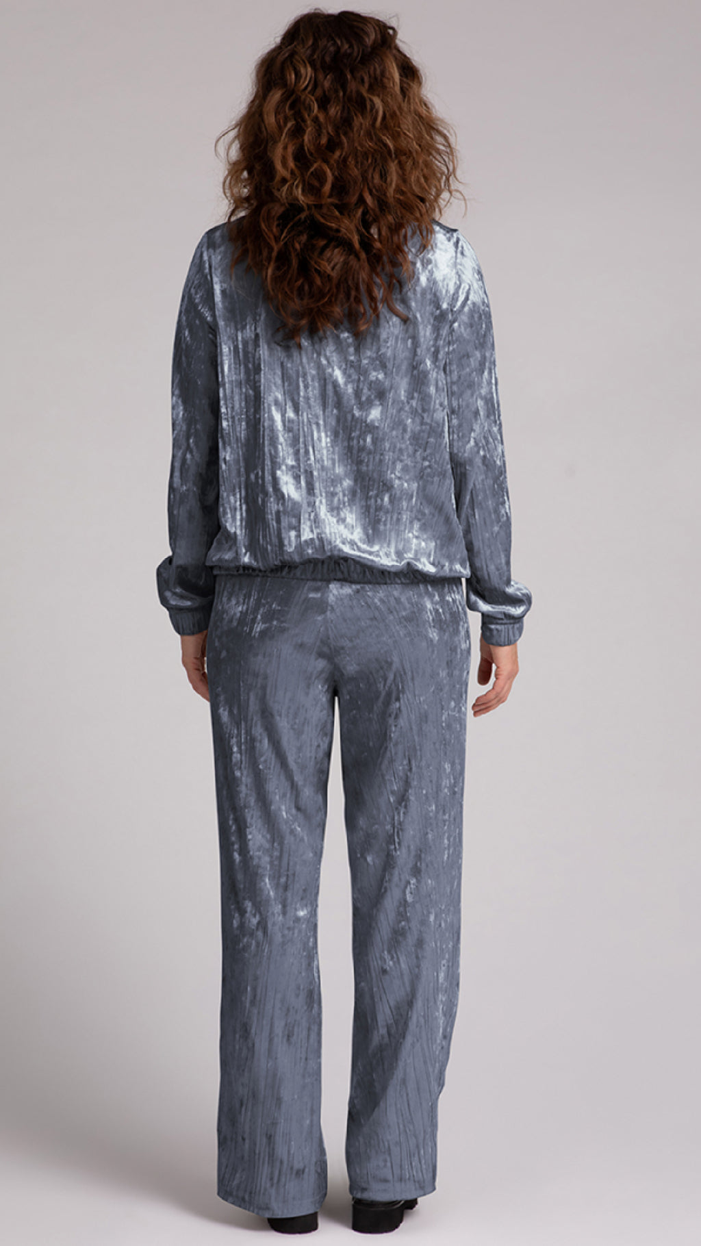 Zip Front Warm Up, Crinkle Velvet (Sale)