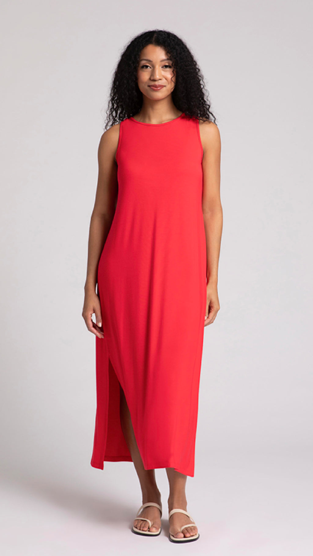 Bamboo Reversible Slit Tank Dress (Sale)