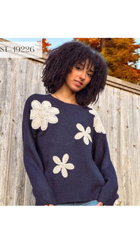 Papillon Crochet Flower Sweater