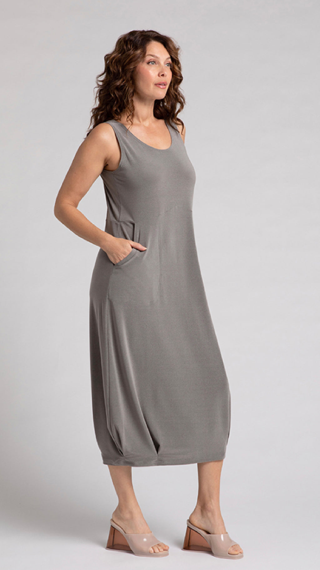 Nu Pleat Hem Tank Dress (Sale)