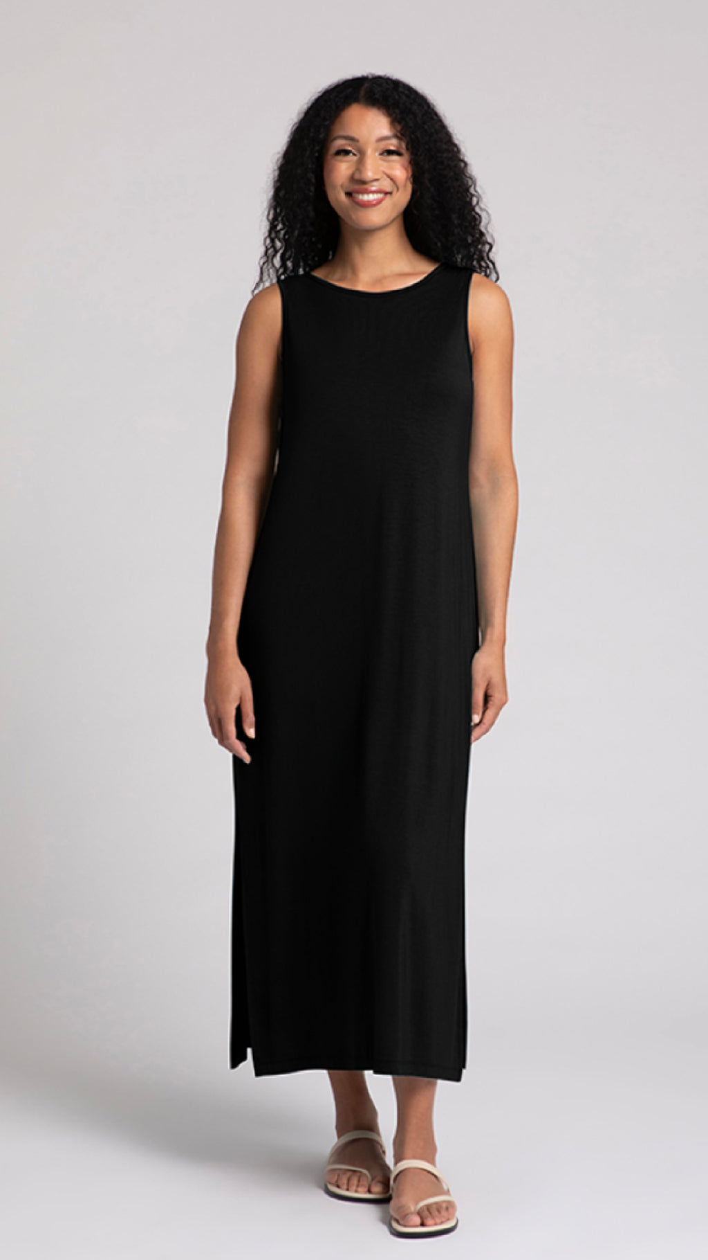 Bamboo Reversible Slit Tank Dress (Sale)