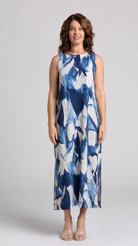 Reversible Slit Tank Dress-Watery Reflections (Sale)