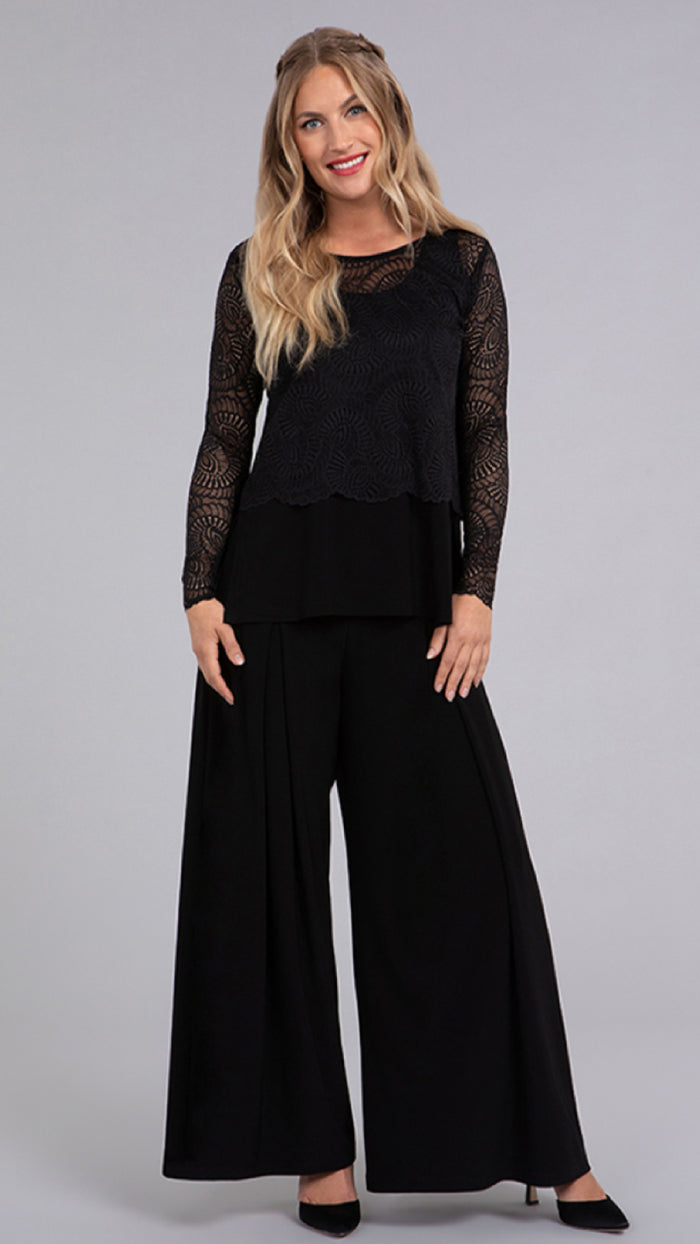 Lace Go To Cropped T, Long Sleeve (Sale)