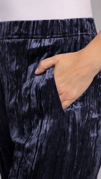 Half Cuff Jogger Pant, Crinkle Velvet (Sale)
