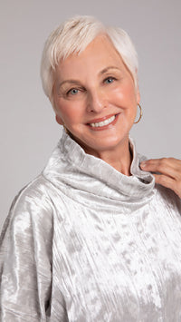 Funnel Pullover, Crinkle Velvet (Sale)