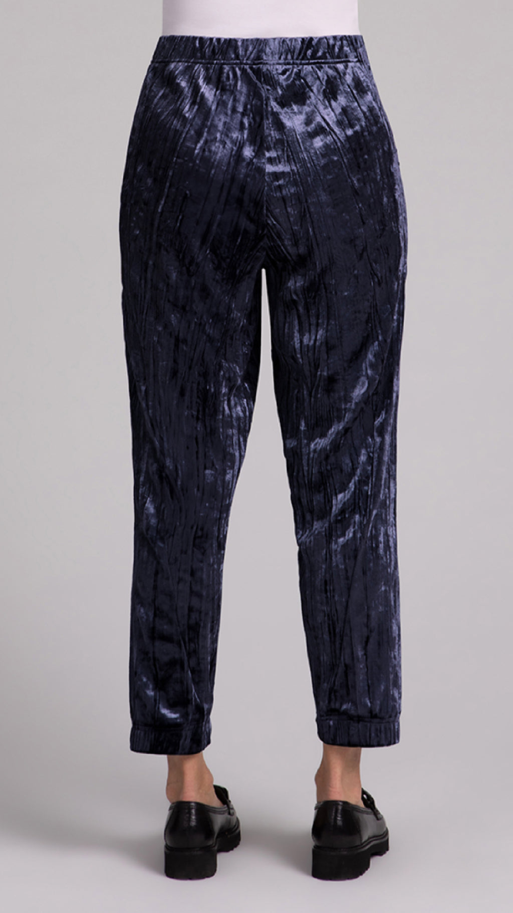 Half Cuff Jogger Pant, Crinkle Velvet (Sale)