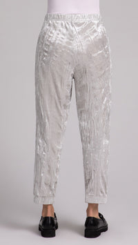Half Cuff Jogger Pant, Crinkle Velvet (Sale)