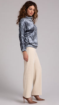 Funnel Pullover, Crinkle Velvet (Sale)
