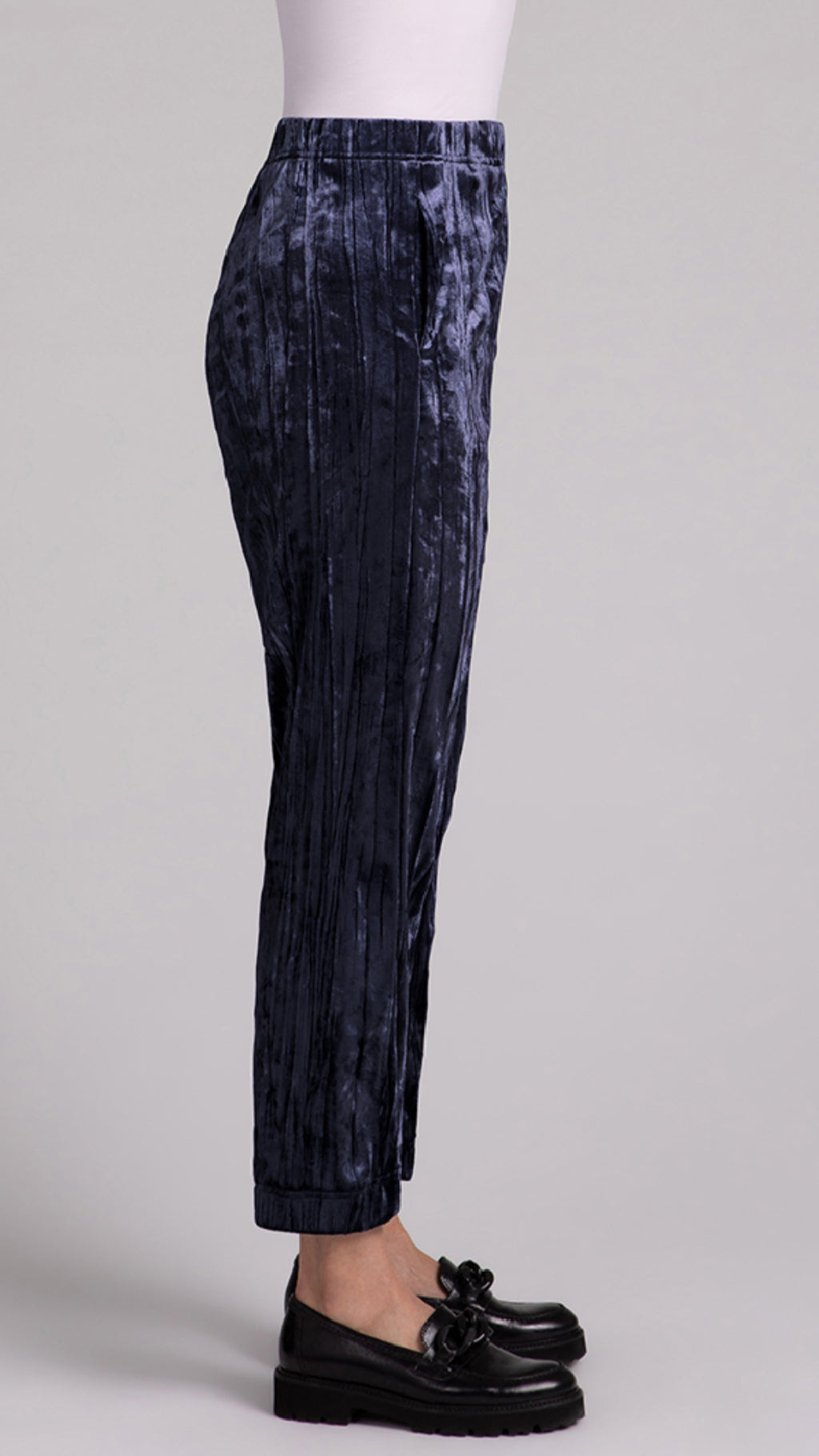 Half Cuff Jogger Pant, Crinkle Velvet (Sale)