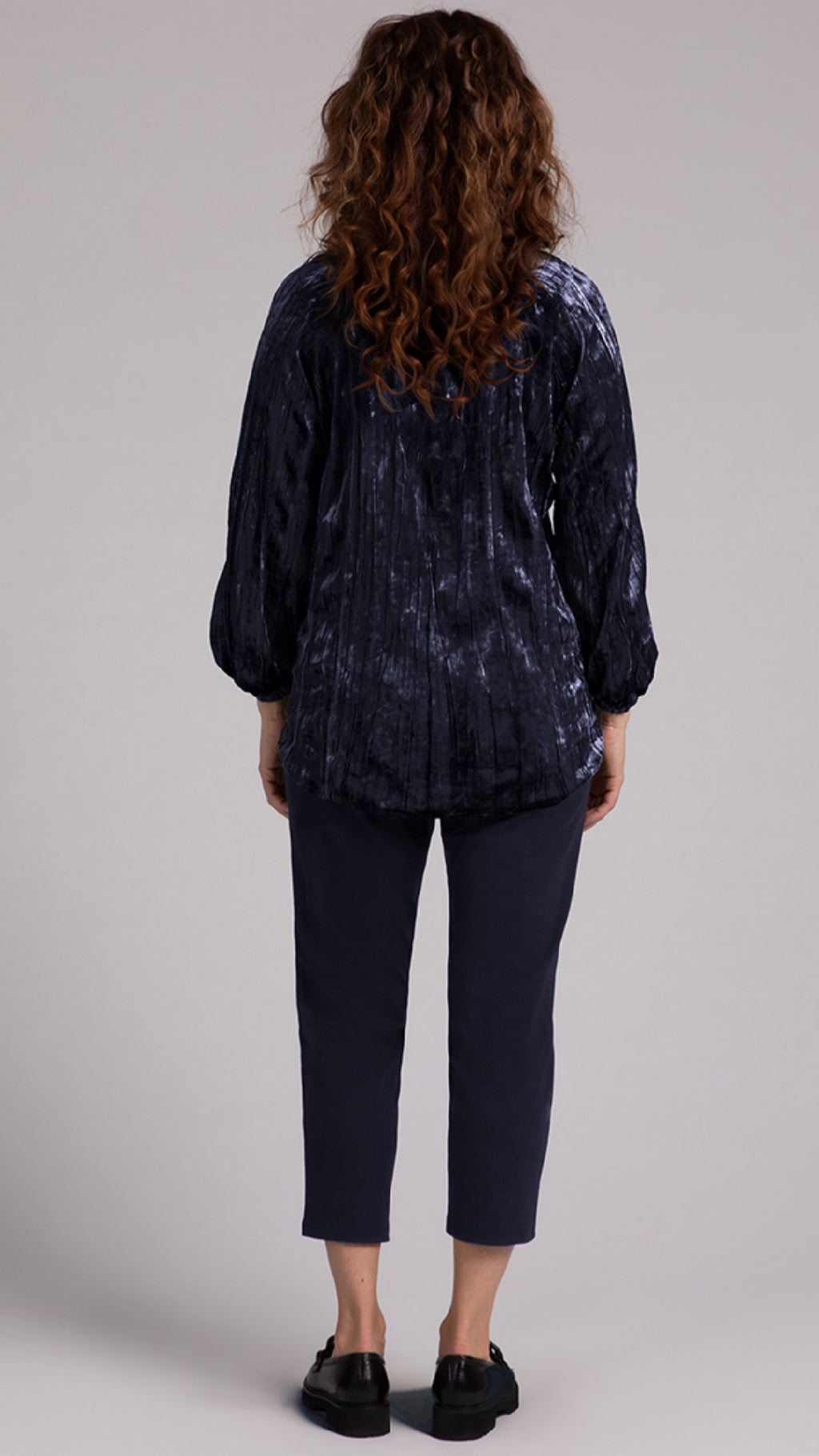 Move Pullover W/Half Elastic Cuff, Crinkle Velvet (Sale)