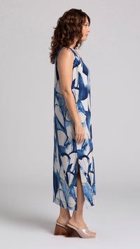 Reversible Slit Tank Dress-Watery Reflections (Sale)