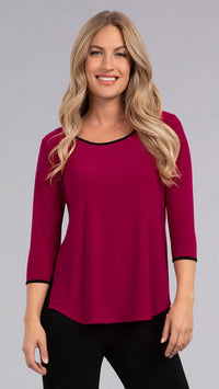 Tipped Go To Classic T-Relax, 3/4 Sleeve (Sale)