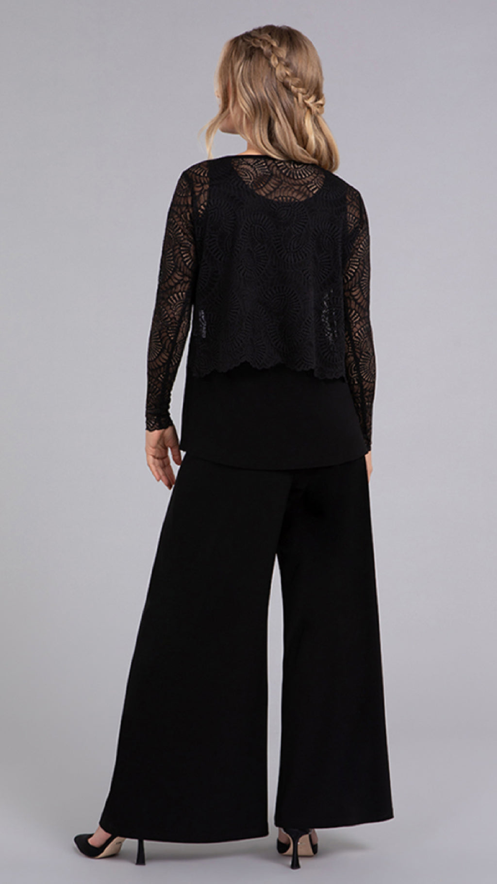 Lace Go To Cropped T, Long Sleeve (Sale)