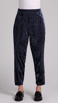 Half Cuff Jogger Pant, Crinkle Velvet (Sale)