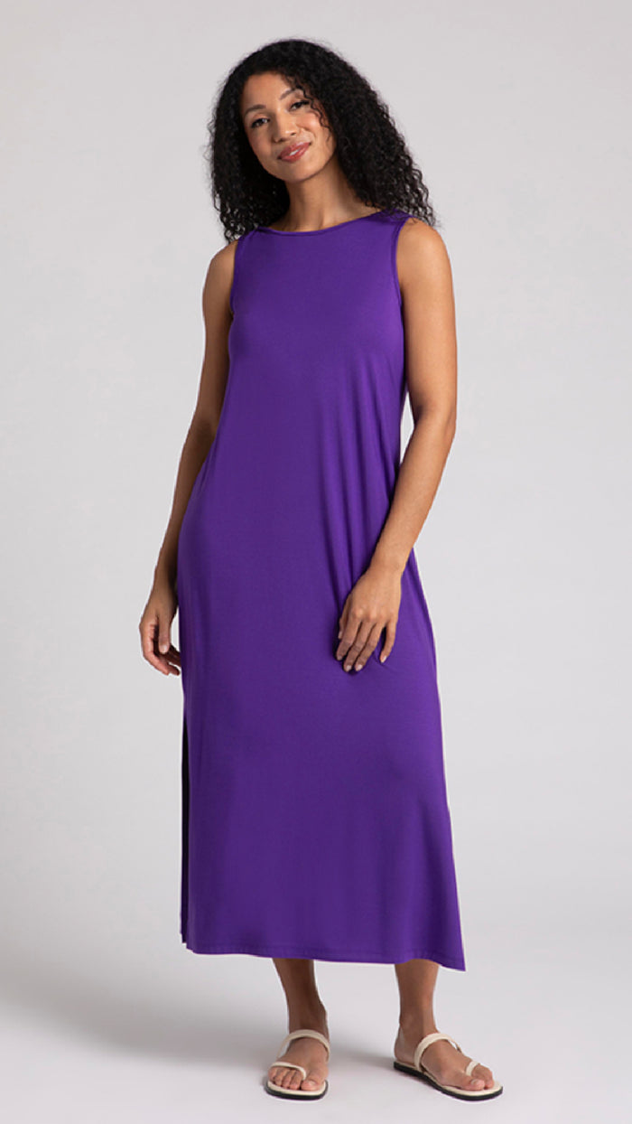 Bamboo Reversible Slit Tank Dress (Sale)