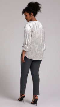 Move Pullover W/Half Elastic Cuff, Crinkle Velvet (Sale)