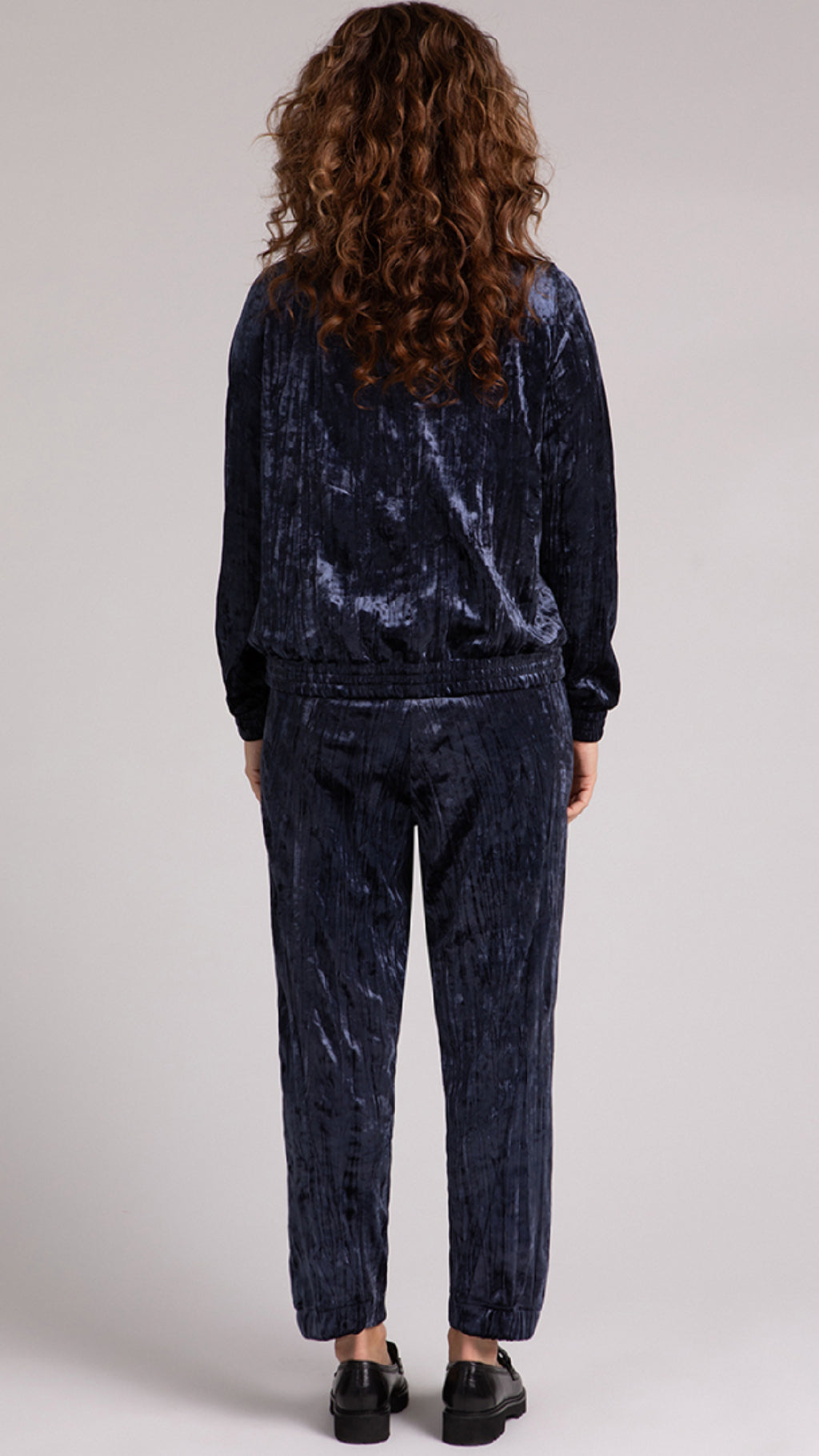 Zip Front Warm Up, Crinkle Velvet (Sale)