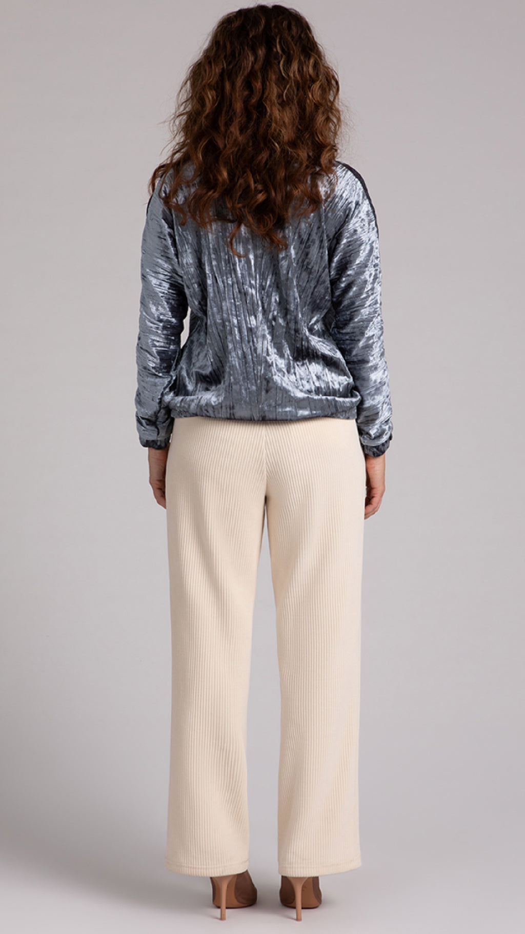 Funnel Pullover, Crinkle Velvet (Sale)