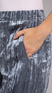 Half Cuff Jogger Pant, Crinkle Velvet (Sale)