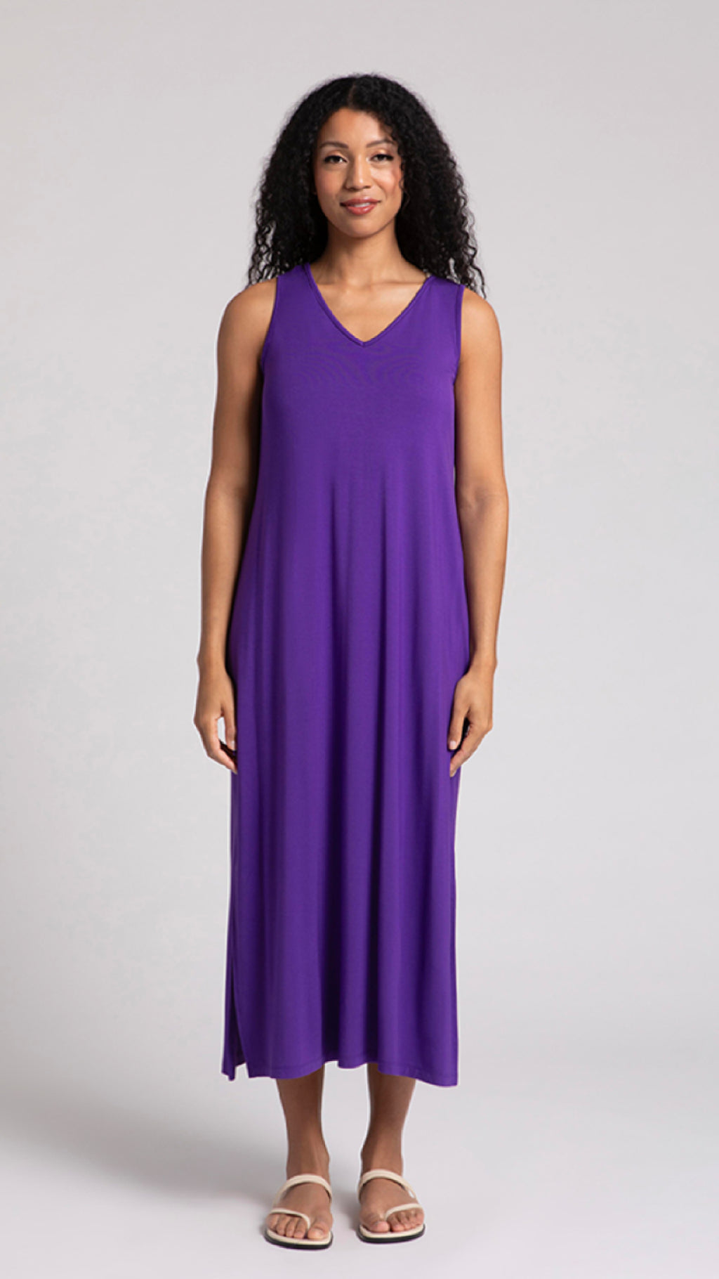 Bamboo Reversible Slit Tank Dress (Sale)