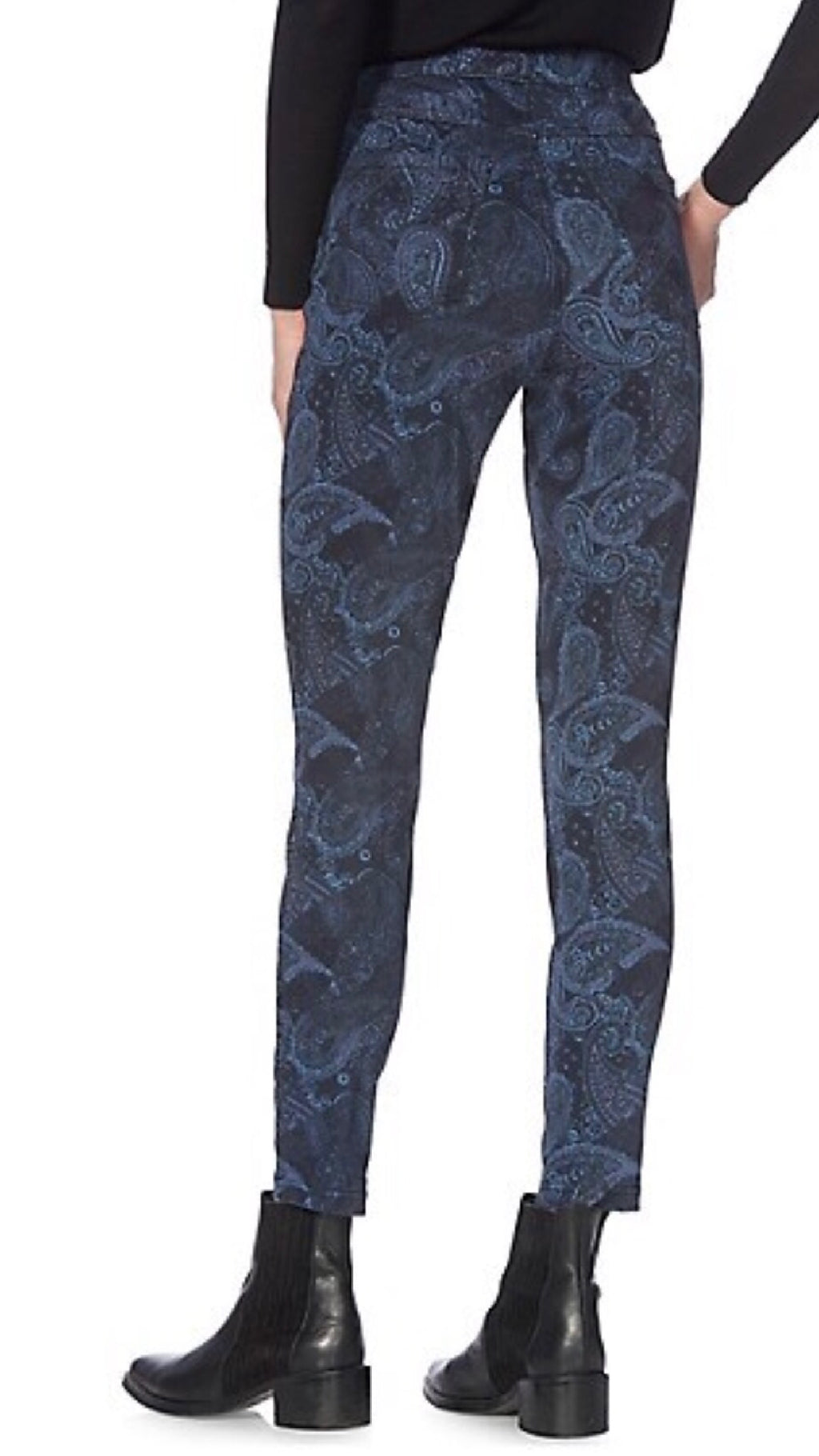 Blue paisley leggings 2025