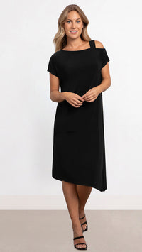 One Shoulder Boxy Dress, Cap Sleeve (Sale)