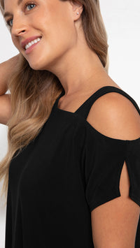 One Shoulder Boxy Dress, Cap Sleeve (Sale)