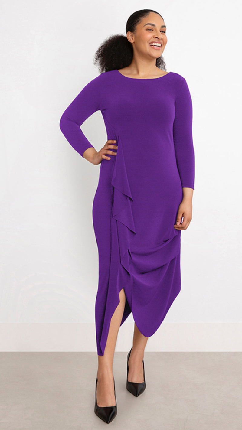 Drama Dress, 3/4 sleeve (Selected Colours on Sale)