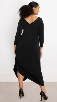 Drama Dress, 3/4 sleeve (Selected Colours on Sale)