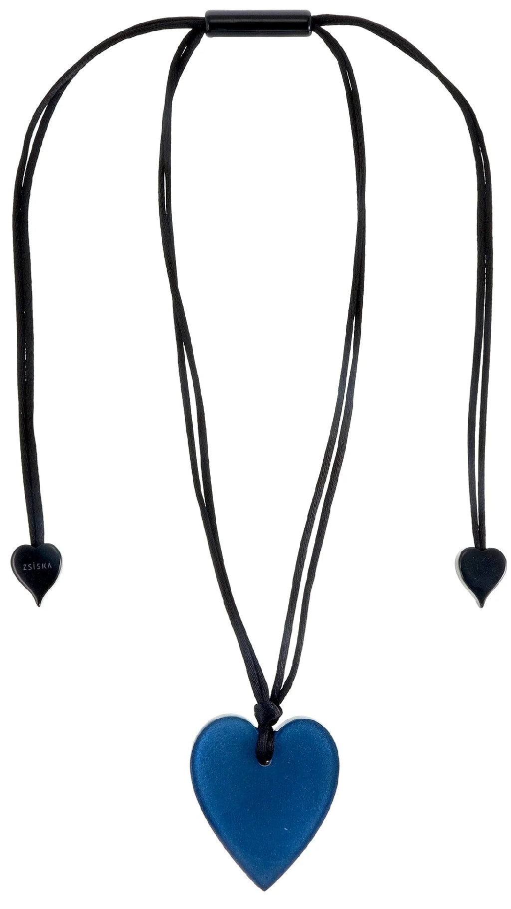 Zsiska Statement Pendant With Adjustable Cord-Heart