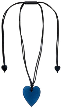 Zsiska Statement Pendant With Adjustable Cord-Heart