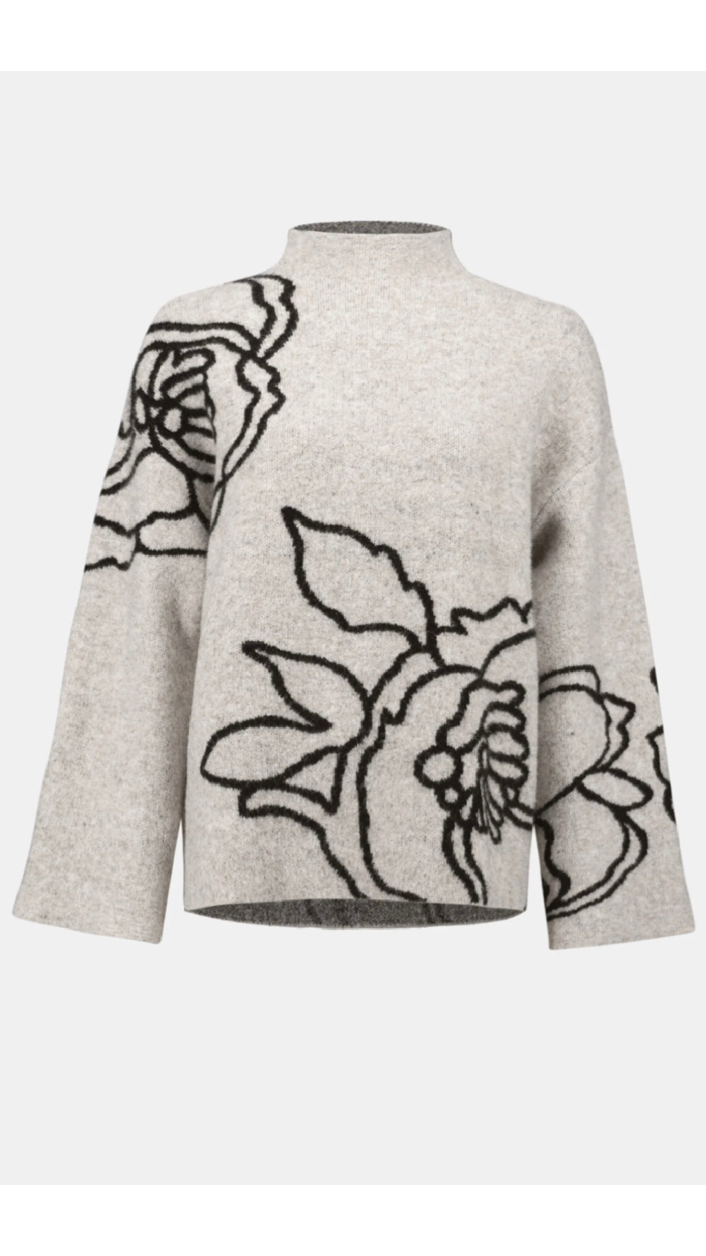 Joseph Ribkoff Sweater Knit Floral Knit Pullover