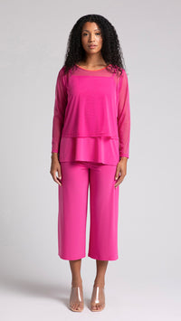 Mesh Go To Cropped T, Long Sleeve (Sale)