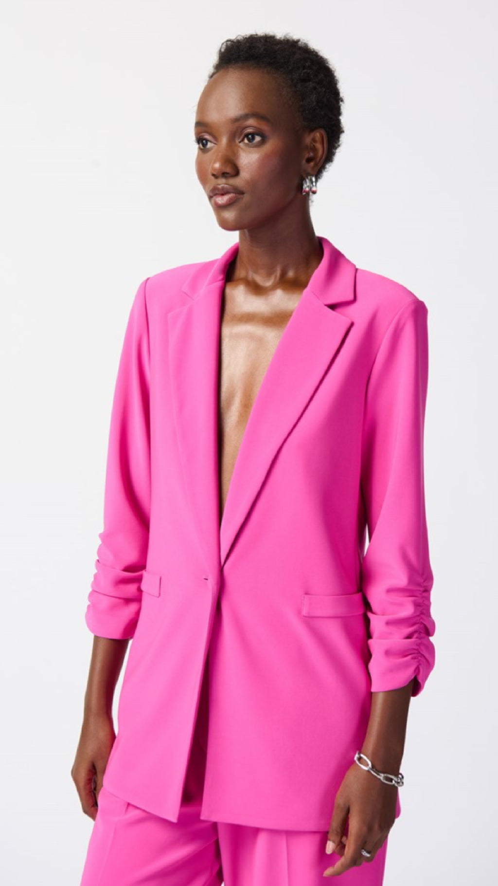 Joseph Ribkoff Blazer with Shirred Sleeves