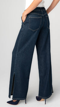 Weekender Wide Leg W/Side Slit-Dusk Fall