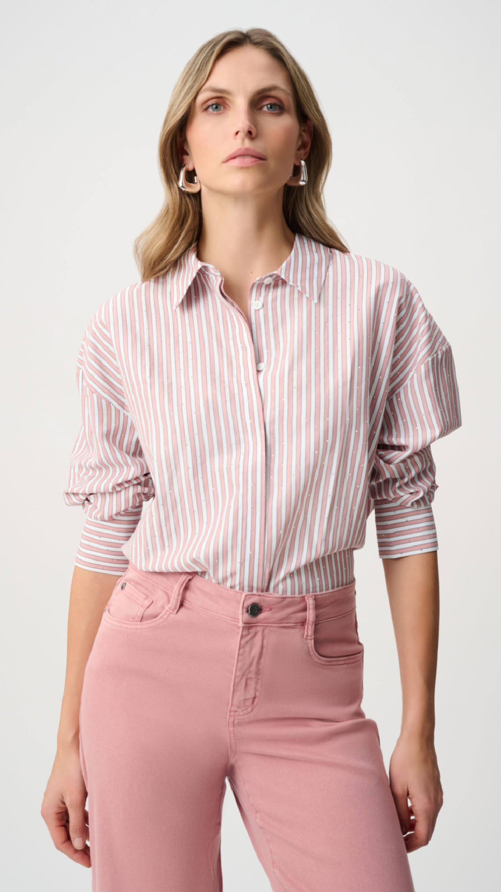 Joseph Ribkoff Tercel Stripe Boxy Blouse