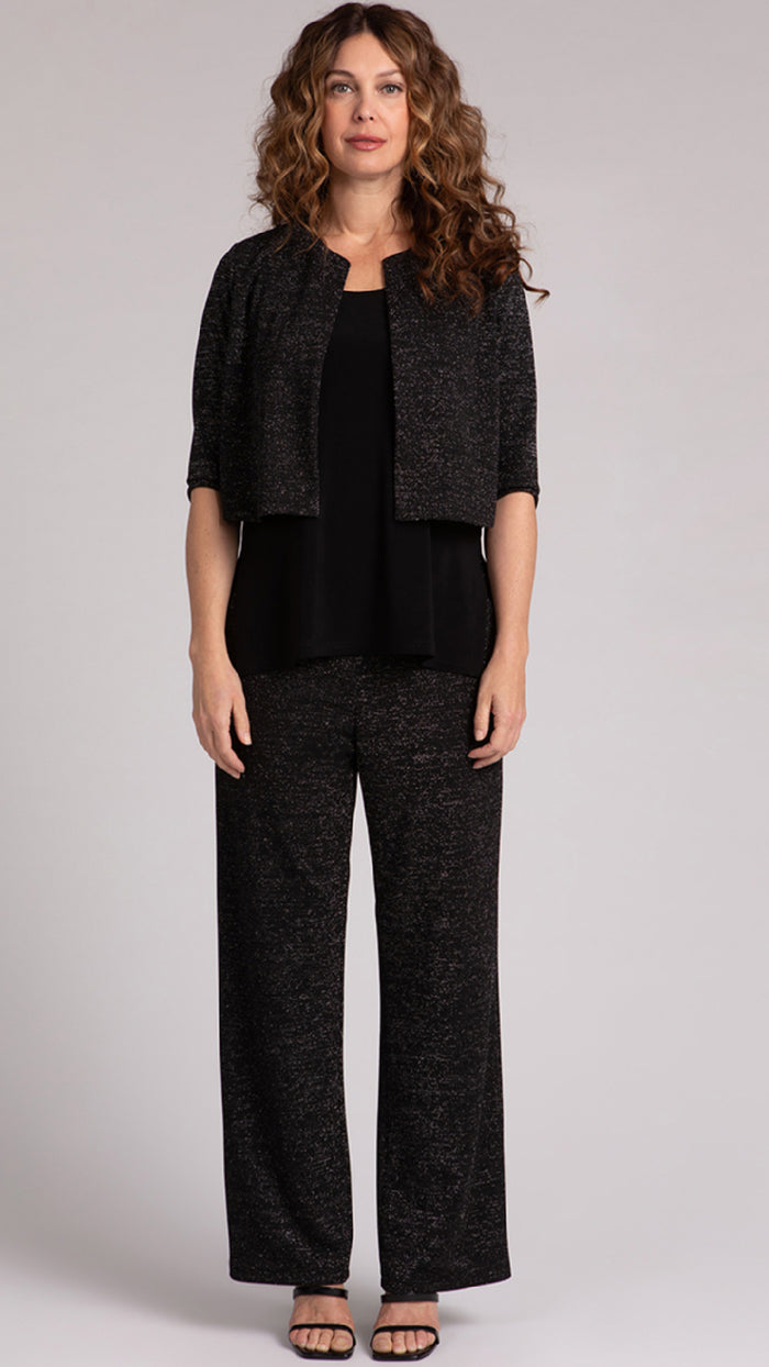 Classic Bolero Cardigan, Metallic Pique (Sale)