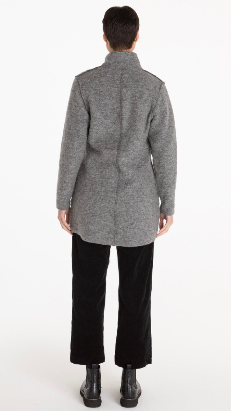 Zip Jacket-Boiled Wool