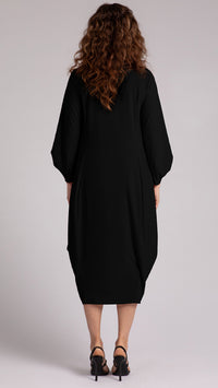 Easy Crew Neck Lantern Dress (Sale)