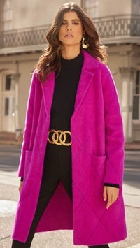 Notched Collar Coat