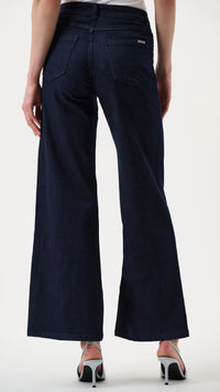 Joseph Ribkoff-Goldie/Classic Wide-Leg Stretch Jeans