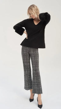 Joseph Ribkoff Sweater Knit Tunic with Faux Fur Cuffs (Sale)