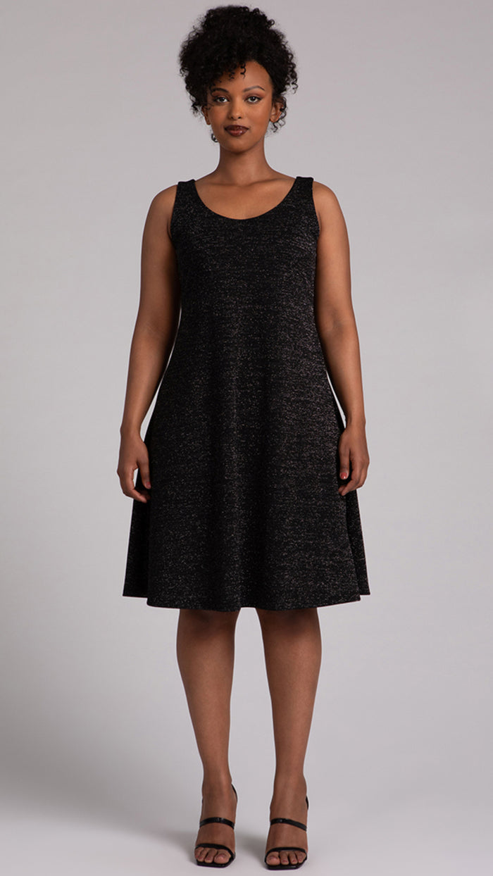 Nu Tank Dress Short, Metallic Pique (Sale)