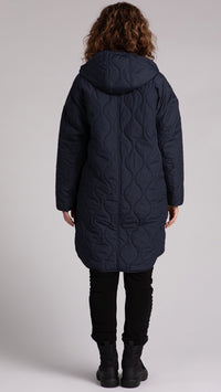 Quilted Maxi Shacket W/Hood (Sale)