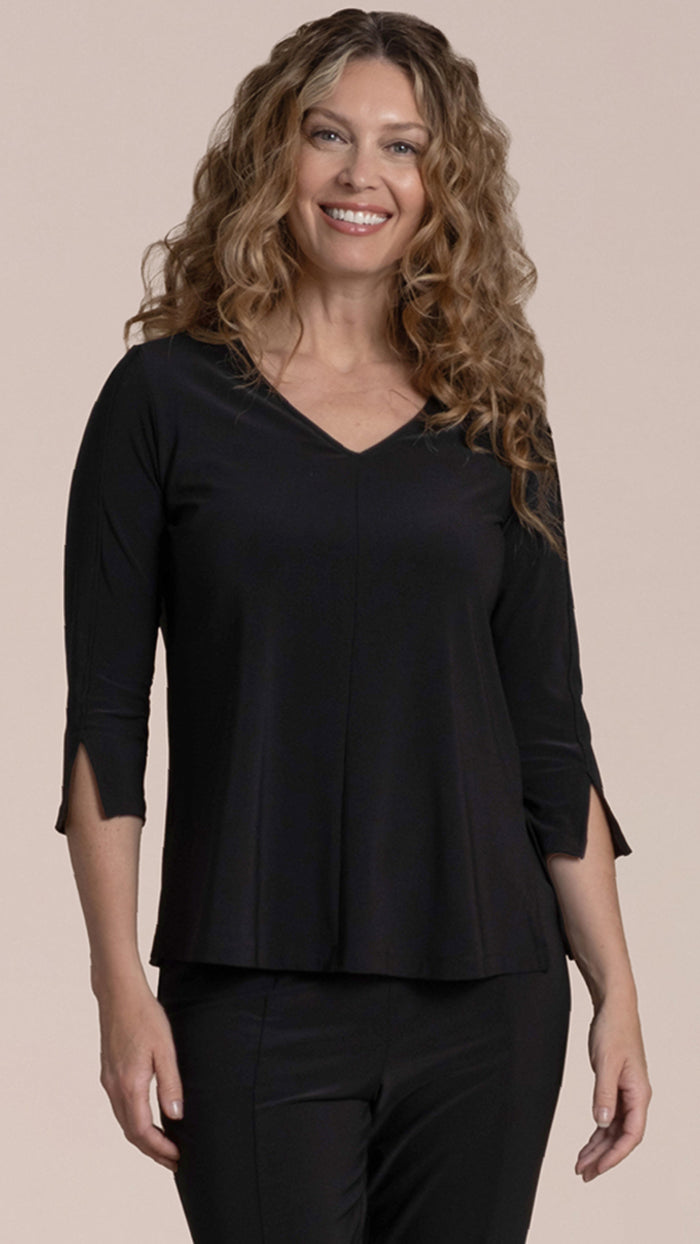 Suitable Split Sleeve Top, 3/4 Sleeve