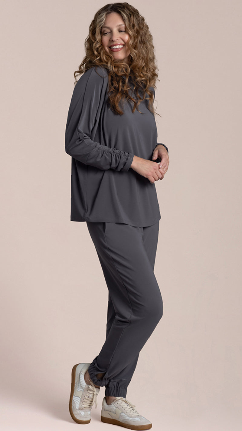 Eco Slouch Turtle Neck Top