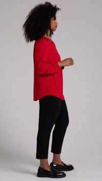 Move Pullover W/ Elastic Cuff, Fleece Back Jersey (Sale)