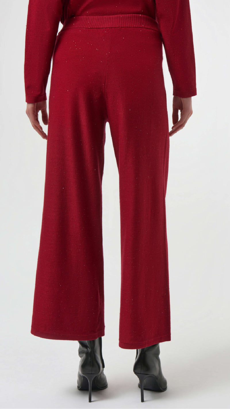 Joseph Ribkoff Sequinned Sweater Knit Culotte Pants