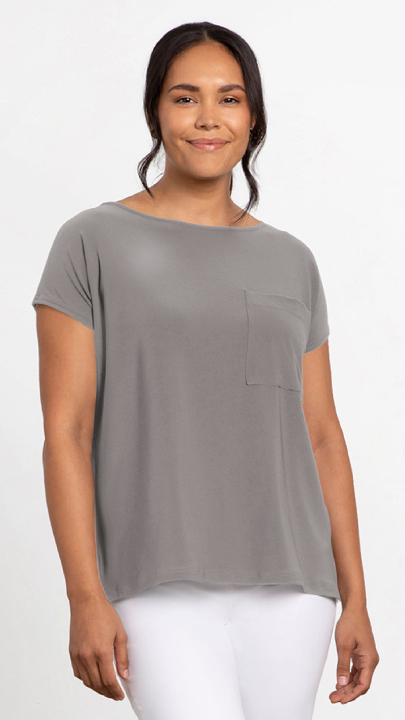 Dolman Pocket Top, Cap Sleeve (selected colours on sale)