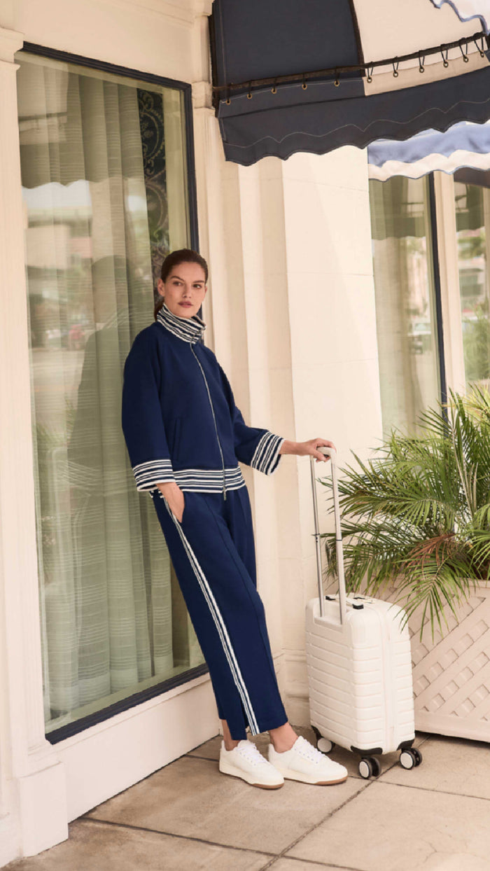 Joseph Ribkoff Scuba Jersey Jacket and Pull-On Culotte Pants